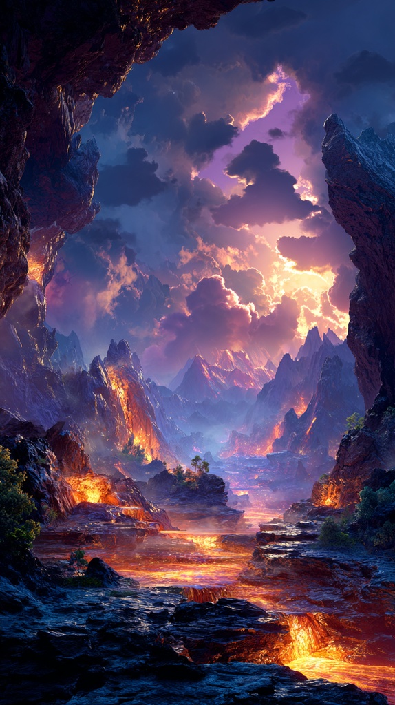 Fantasy Landscape Pack Vol.1 – AIによる幻想的な風景画像集