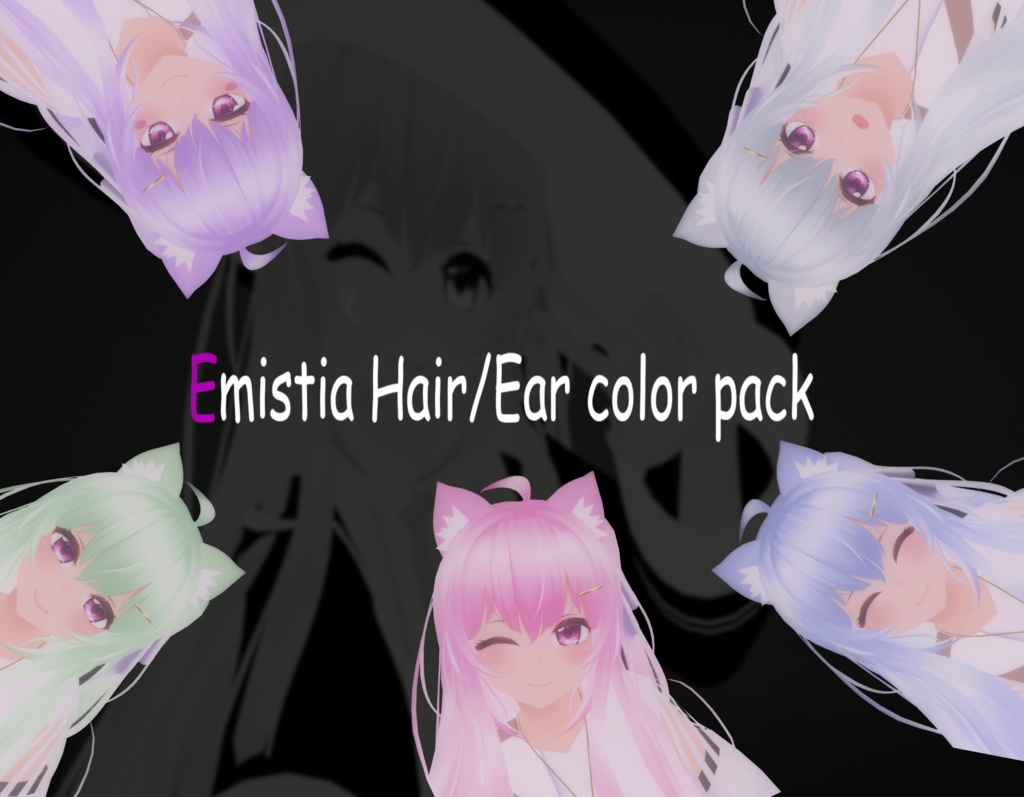 Emistia Hair+Ear color Variations..!