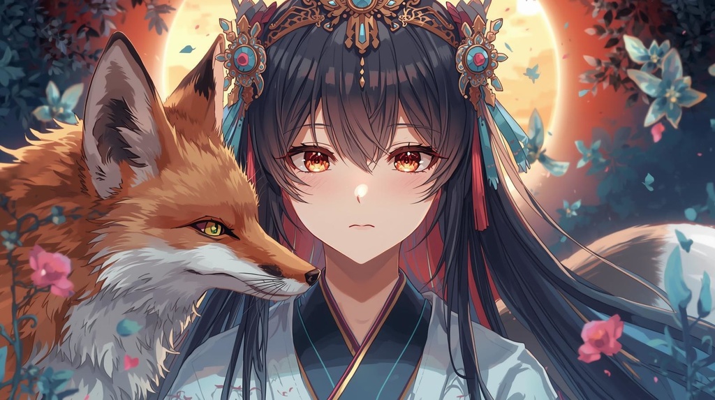 ✨かっこかわいい巫女少女イラスト/Miko Girl Illustration✨