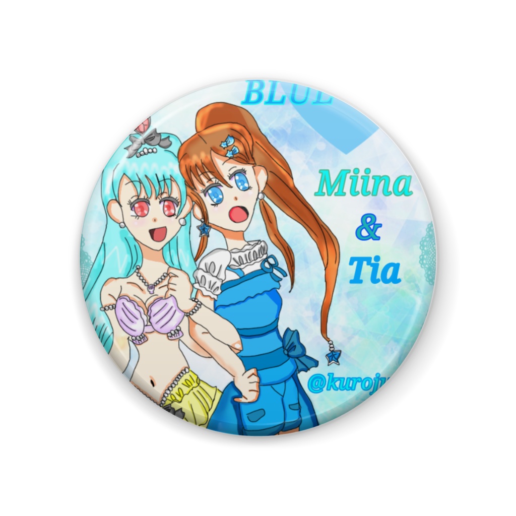 Blue Girls(ミイナ&ティア)缶バッジ