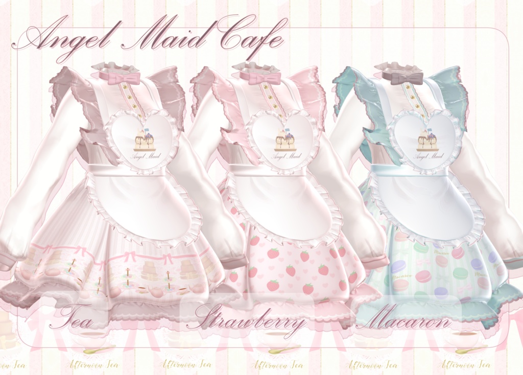 4アバター対応 ♡ Angel Maid Cafe 🧁