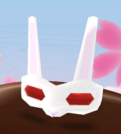 【3D小物】兎の仮面(改変用テクスチャ付き)