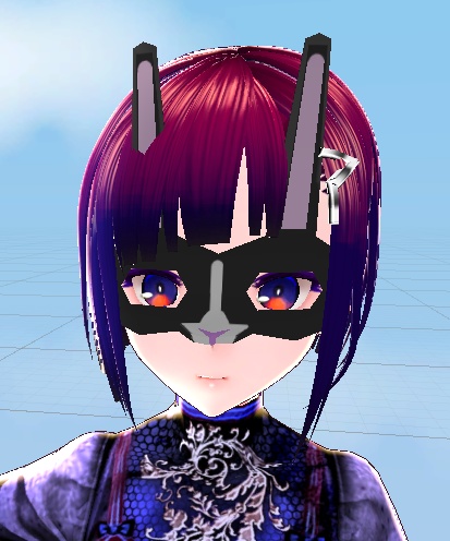 【3D小物】兎の仮面(改変用テクスチャ付き)