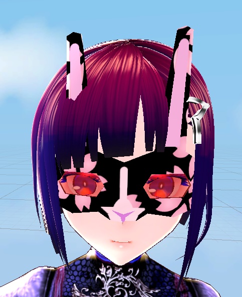 【3D小物】兎の仮面(改変用テクスチャ付き)