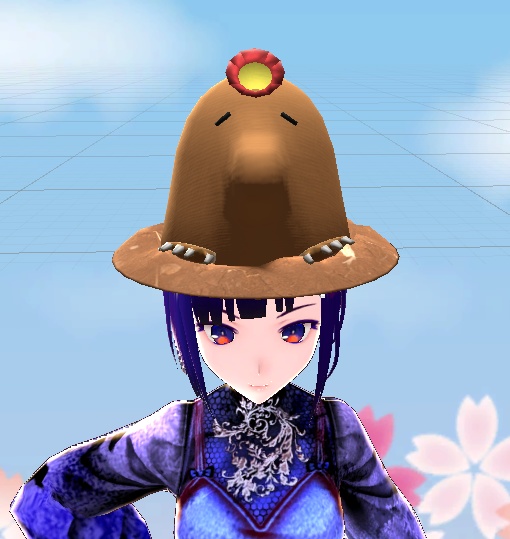 【3D小物】はなもぐらの帽子