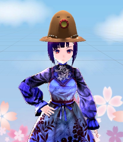 【3D小物】はなもぐらの帽子