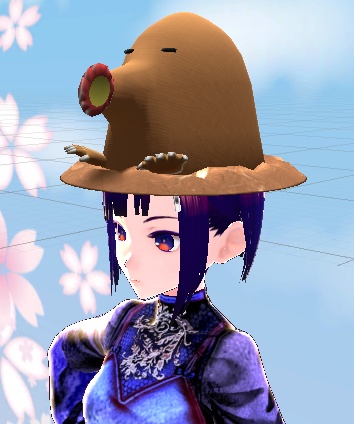 【3D小物】はなもぐらの帽子