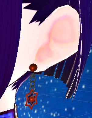 【3D小物】太陽と月のピアス