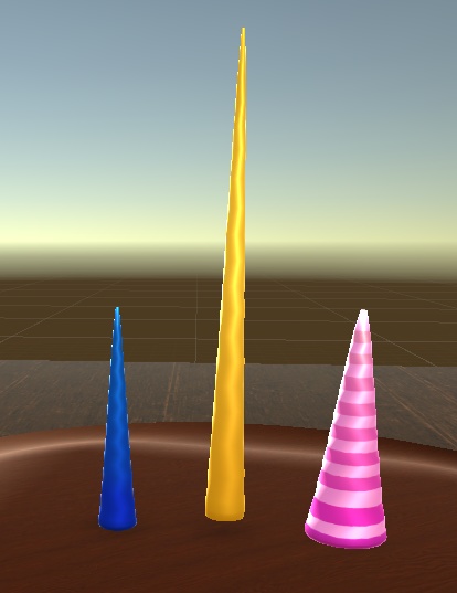 【3D小物】ユニコーンの角(改変用UV付き)