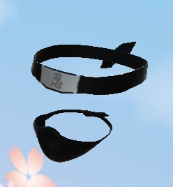 【3D小物】忍者マスクと額当てセット