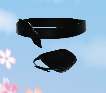 【3D小物】忍者マスクと額当てセット