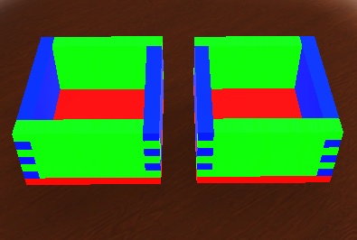 【3D小物】枡(ます)+ゲーミングカラー枡