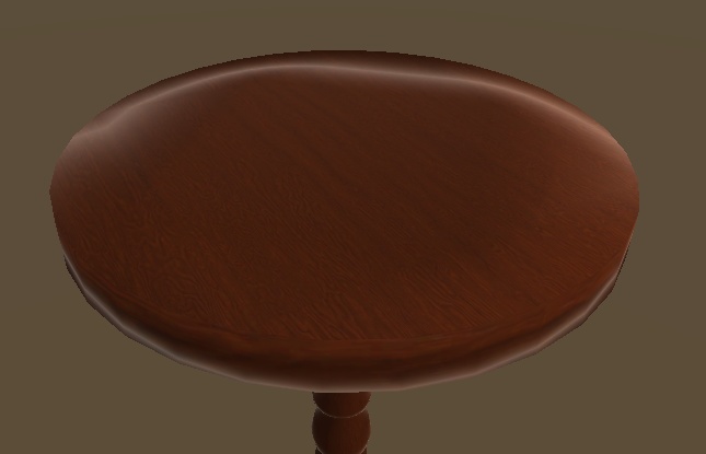 【3D】アンティークな丸テーブル【家具】