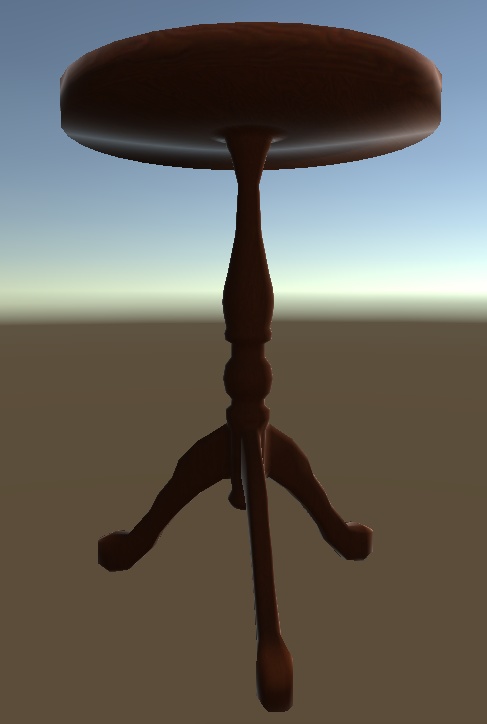 【3D】アンティークな丸テーブル【家具】