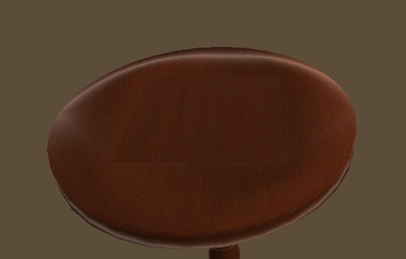 【3D】アンティークな丸テーブル【家具】