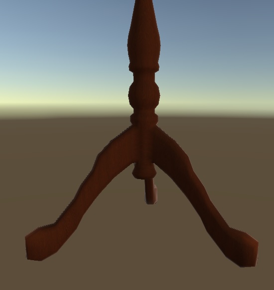 【3D】アンティークな丸テーブル【家具】