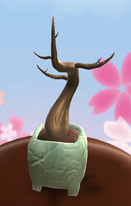 【3D小物】組み立てる盆栽セット