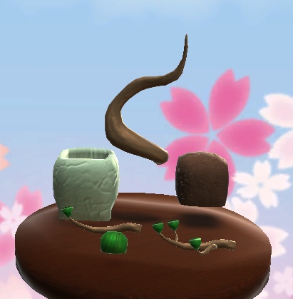 【3D小物】組み立てる盆栽セット