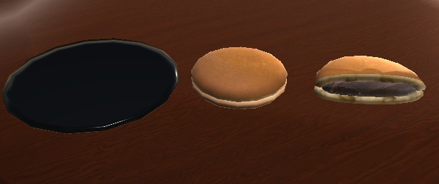 【3D小物】どら焼き