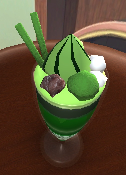 【3D小物】抹茶パフェ