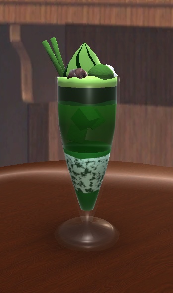 【3D小物】抹茶パフェ
