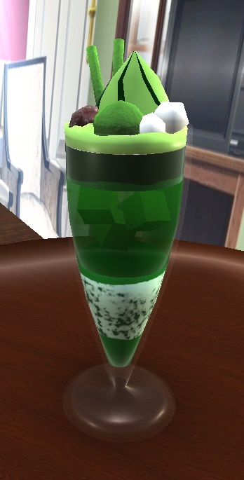 【3D小物】抹茶パフェ