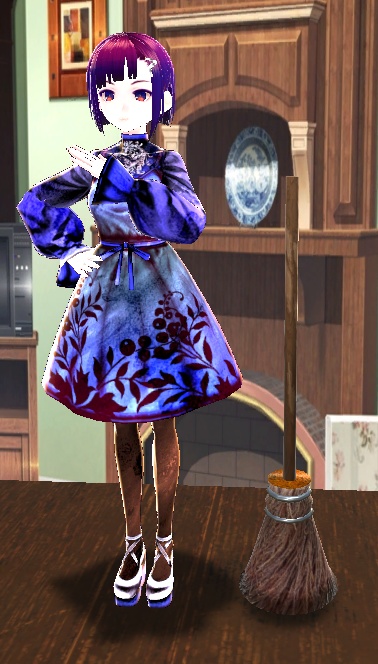 【3D小物】魔女のほうき