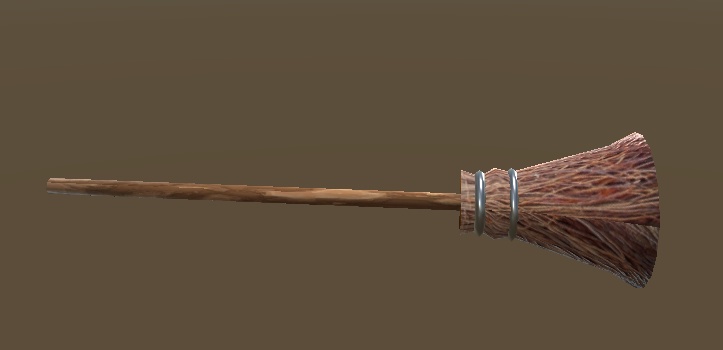 【3D小物】魔女のほうき