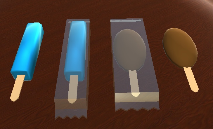 【3D小物】アイスキャンディー(2種)