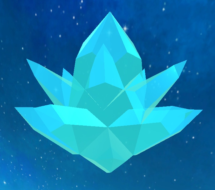 【3D小物】クリスタル4種【ゲーム素材】