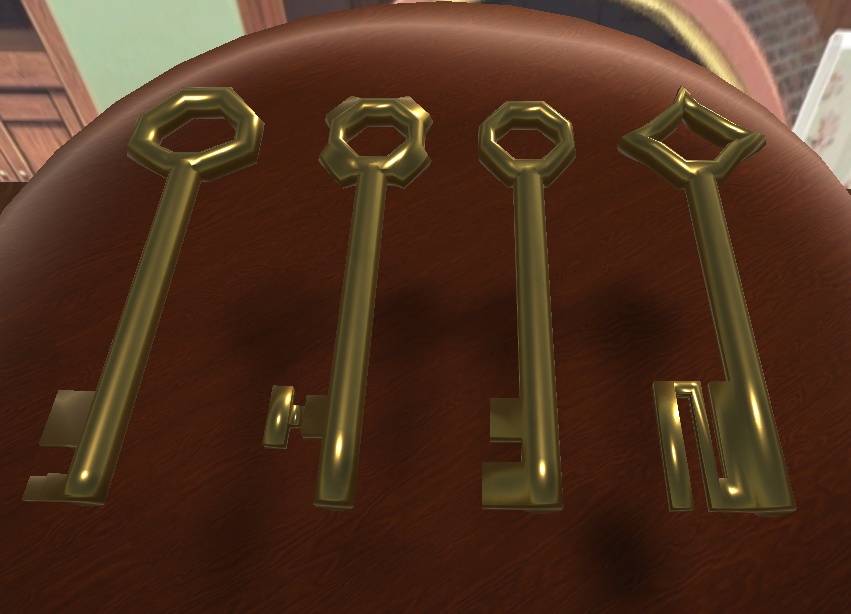 【3D小物】鍵束と鍵