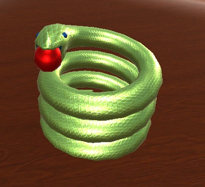 【3D小物】蛇のリングとクロスアクセサリー