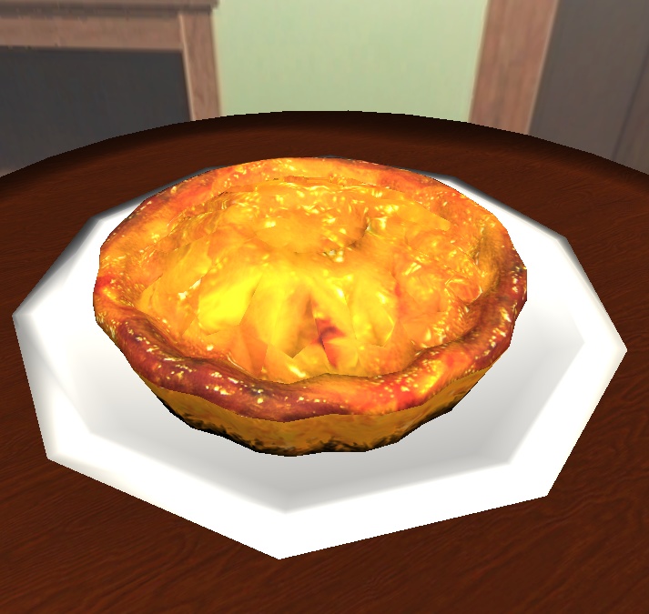 【3D小物】焼きたてアップルパイ