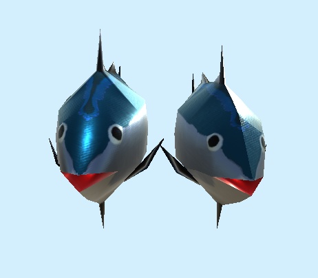 【3D小物】マグロのぬいぐるみ