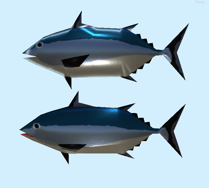 【3D小物】マグロのぬいぐるみ