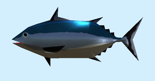 【3D小物】マグロのぬいぐるみ