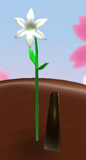 【3D小物】一輪挿しのユリ+おまけ