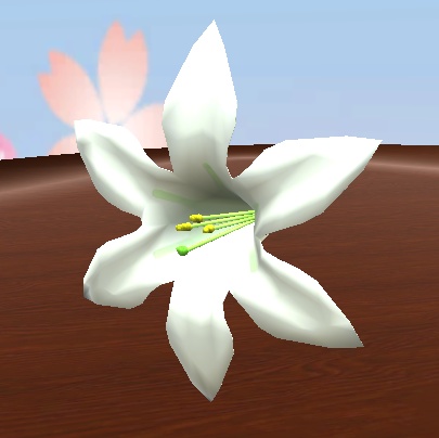 【3D小物】一輪挿しのユリ+おまけ