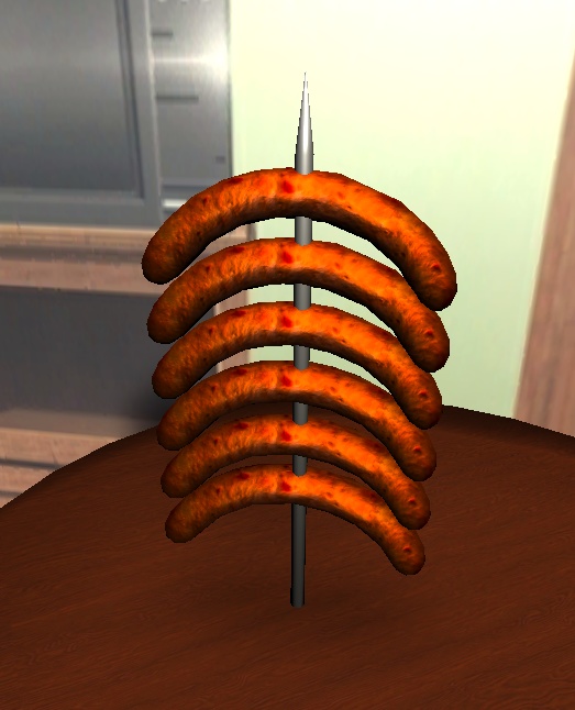 【3D小物】串焼きソーセージ