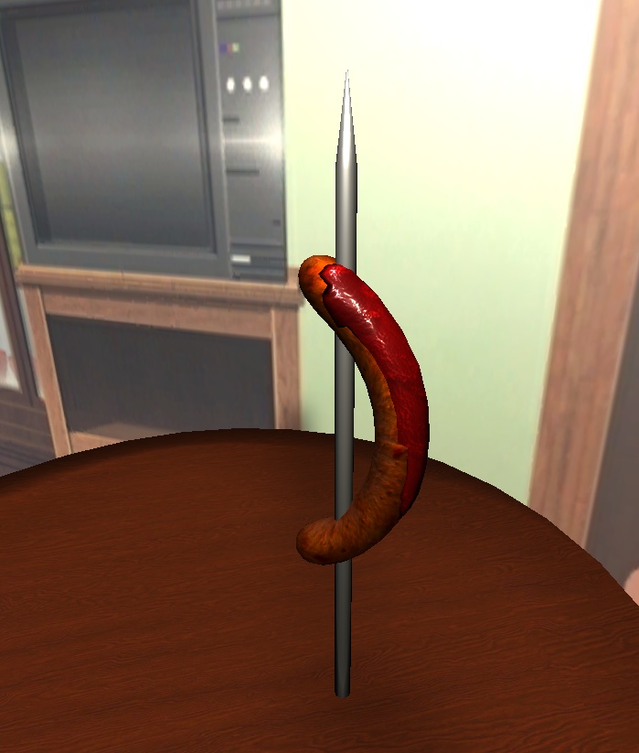 【3D小物】串焼きソーセージ