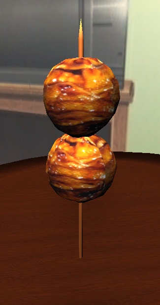 【3D小物】やきとりセット1(鳥皮、つくね)