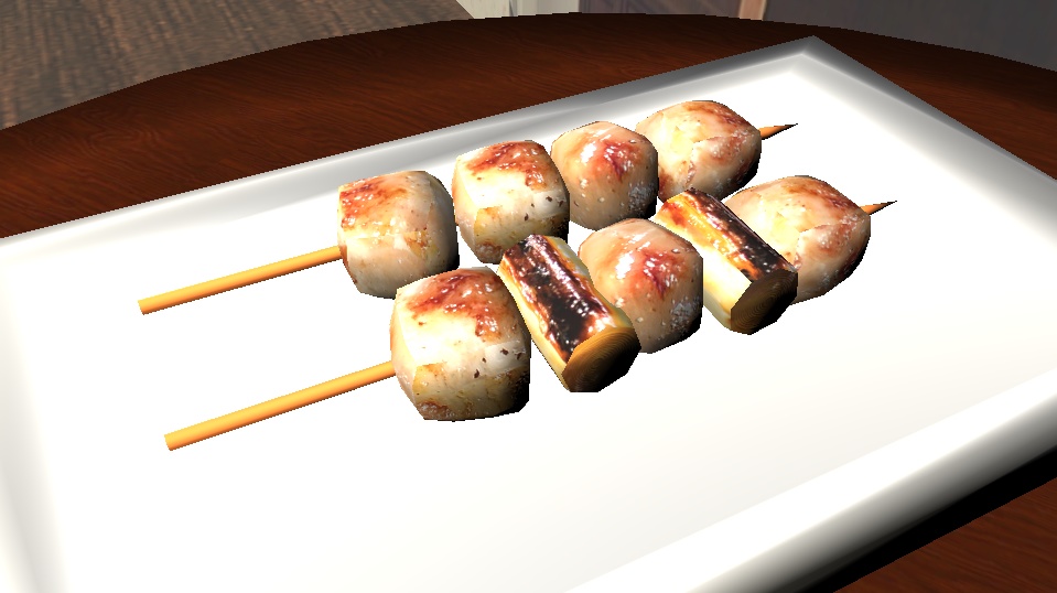 【3D小物】やきとりセット2(もも、ねぎま)塩版、タレ版