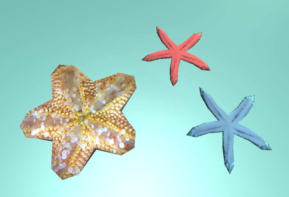 【3D小物】ヒトデのぬいぐるみ