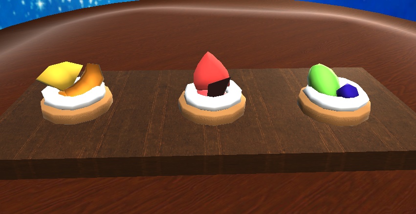 【3D小物】一口ケーキ