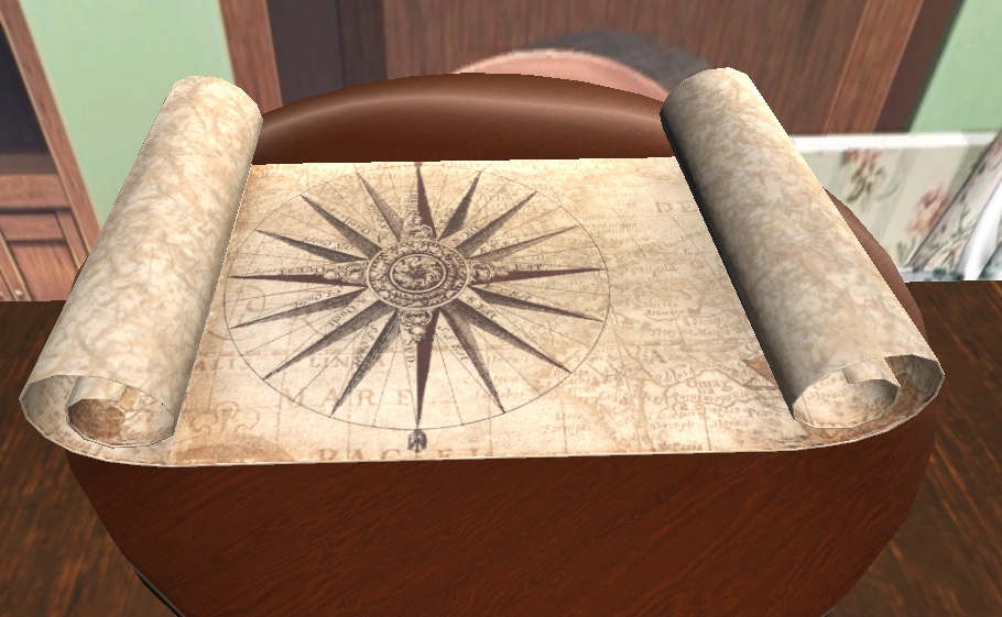 【3D小物】古地図セット