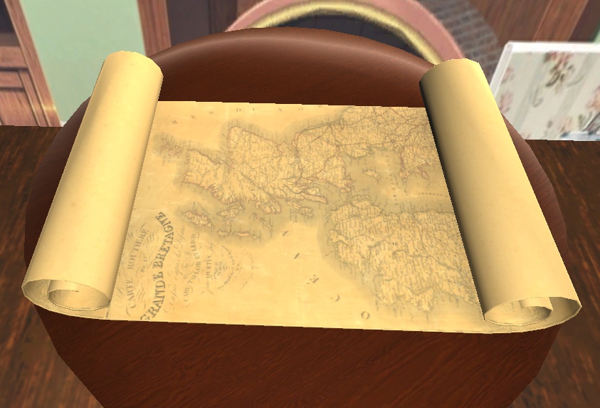 【3D小物】古地図セット