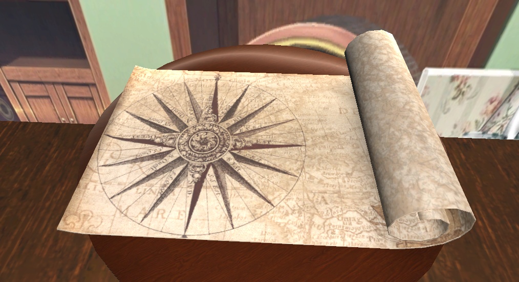 【3D小物】古地図セット