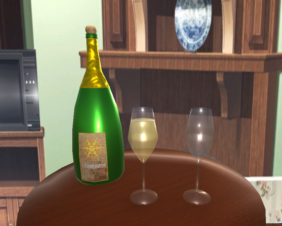 【3D小物】シャンパンセット