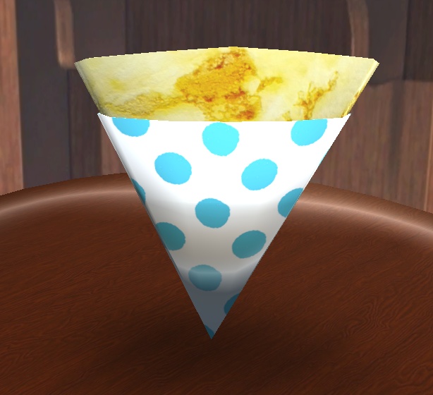 【3D小物】シンプルなクレープ