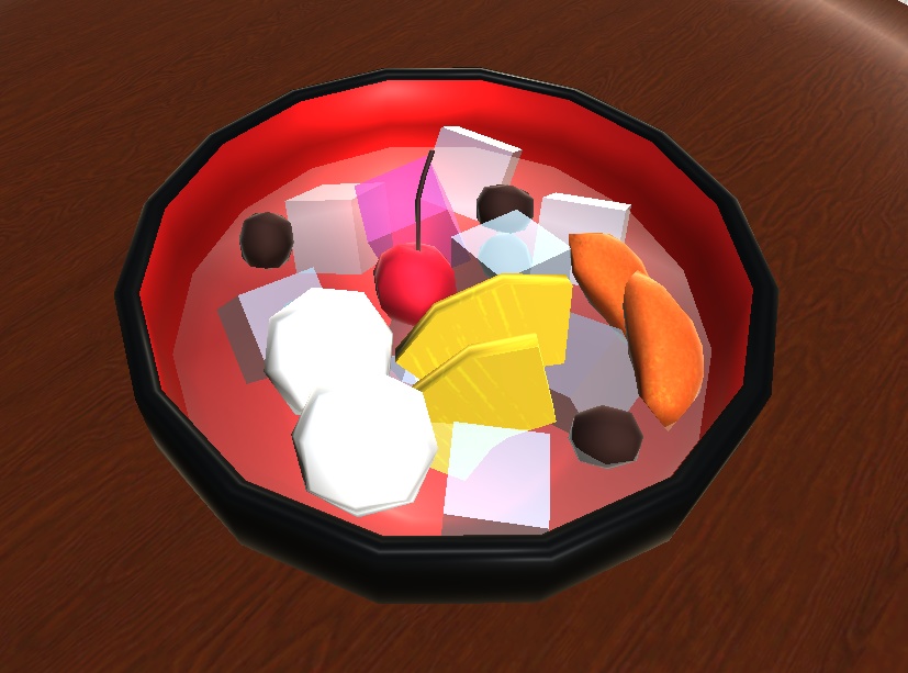 【3D小物】みつまめ